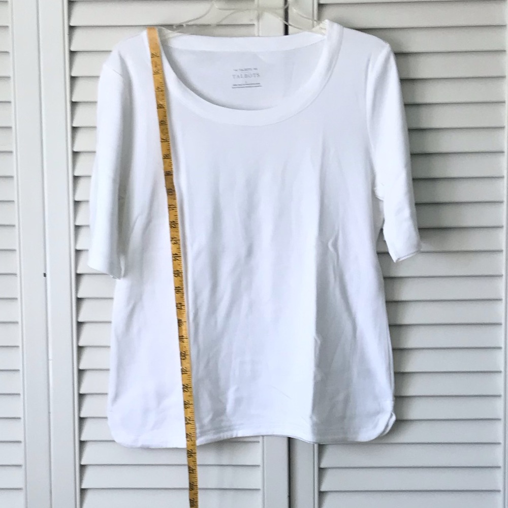 Talbots Crisp White Tee - Picture 2 of 5